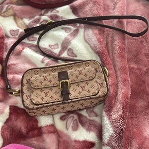 1 day sale AUTH Louis Vuitton Monogram Mini Red M92219 Juliet MM DD080039